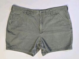 Duluth Trading Shorts Mens 48 Fits 46 Duluthflex Fire Hose Green 7" Inseam - $18.06