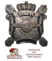 Hard Rock Cafe 2014 Rock Excellence 5 Star Staff Trading Pin, previously worn - £30.02 GBP