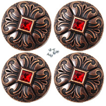Concho Set of 4 Screw Back Conchos Western Saddle  401619 - $455.59 MXN