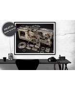 Artisan PRINTABLE wall art, Exploded View of an 8mm camera Print | Download - £2.74 GBP