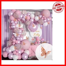 Stunning 13ft Pink Balloon Arch Kit for Butterfly Theme Celebrations &amp; B... - $31.26 CAD