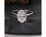 2.00 Ct Oval Lab Grown Diamond Wedding Ring In 14K Gold - $855.00