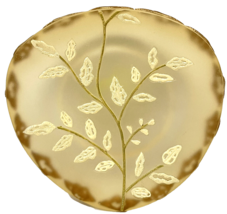 Rare Vintage Acrylic Opaque Soap Trinket Dish Leaves Branches 5 x 5 inches - $34.27