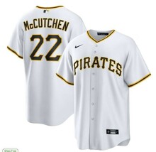 Andrew McCutchen #22 Pirates Men&#39;s Jersey Home Replica Jersey - All Stit... - $68.56 CAD