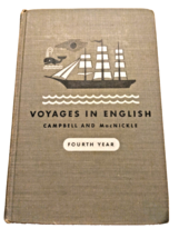 Voyages in English Fourth Year Hardcover 1943 Vintage Catholic School Te... - $40.20