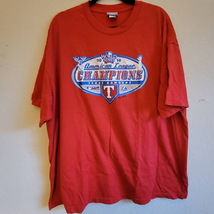 Majestic Texas Rangers 2010 World Series Red American League Champions Tee XXL - £19.46 GBP