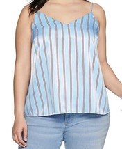 Sonoma satin cami womens plus size 2X Blue With Red &amp; White Stripes. - $13.99