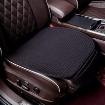 Linen Car Seat Covers,Cooling Bottom Seat Covers for Car,Front Seat Only (Black) - £15.20 GBP