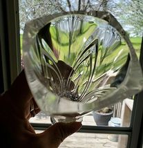 ELEGANT CRYSTAL FLUTED VASE WITH HEAVY BOTTOM 6 1/2" TALL image 2