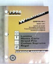 1996 Lumina Monte Carlo Grand Pree Cutlass Supreme Factory Service Repai... - £7.90 GBP