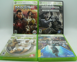 Xbox 360 Lot of 4 Games: Mass Effect 2, Crackdown, Top Spin 2 &amp; America&#39;... - $167.51 MXN