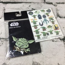 Star Wars Collectors Lot Yoga Woven Patch With Mandalorian Grogu Tattoos - $14.84