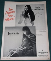 Buffy Sainte-Marie Ian &amp; Sylvia Cash Box Magazine Advertisement Vintage ... - $19.99