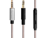 Silver Plated Audio Cable with Mic For FOCAL SPIRIT ONE/ ONE S/Classic h... - $16.82