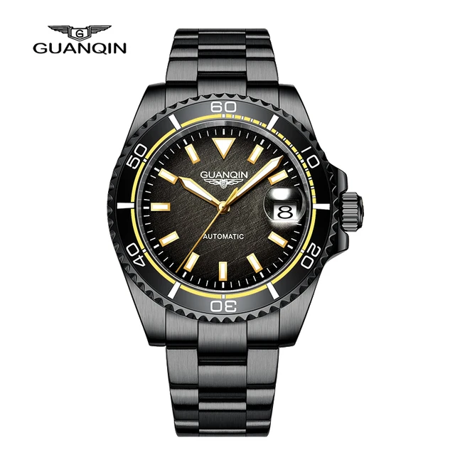 Guanqin Automatic Mechanical Watch NH35A Men&#39;s Watch Sapphire Fashion  Watch Sta - £232.34 GBP