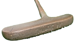 Spalding 40 Blade Putter Steel 34.75 Inches RH With Original Leather Grip - $14.95