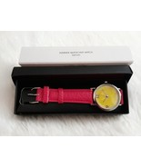AVON SUMMER QUENCHER WATCH &quot;LEMON&quot; (Quartz movement / Strap Band) PINK ~... - $15.49