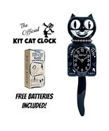 RETRO KITCHEN LADY KIT CAT CLOCK 15.5&quot; Black Kit-Cat Klock USA MADE Free... - $69.99