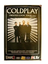 Coldplay Poster Europe Concert Cold Play Band Shot 2005 - $184.76 CAD