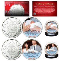 ROYAL BABY SUSSEX ARCHIE Prince Harry &amp; Meghan Markle RCM Canada 2-Coin Set - £11.20 GBP