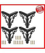 Modern Black Sofa Legs with Rubber Bottoms - 4pcs, 6 Inch for Floor Prot... - $587.19 MXN
