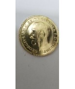 22 KT Yellow Gold Coin Georgivs V D.G. Britt Omn: Rex F.D.D. Ind Imp 1922 - £1,150.13 GBP