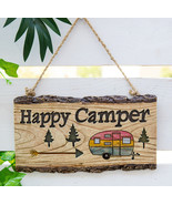 Ebros Western Rustic Pine Trees W/ Retro Trailer Caravan Happy Camper Wa... - $39.73 CAD