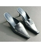 Karen Scott Tullia Black /  Blue Leather Pumps Shoes 9 N - £23.87 GBP