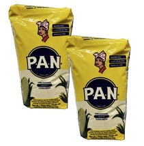 2 Packs P.A.N Pre Cooked White Corn Meal - 35.27 oz - £13.70 GBP