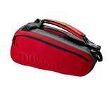 WILSON Clash V2 Super Tour Tennis Racket Bag - Red/Black, Holds up to 6 ... - $128.75