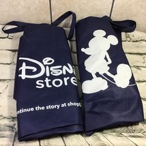 Disney Store Reusable Shopping Bags Navy Blue XL 18” X 25” Lot 2 Mickey Mickey - £15.45 GBP