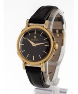 OMEGA Femmes 18k Or Mécanique Remontage Montre Ref # 442 W / Cuir Bande - €3.566,75 EUR