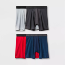 All in Motion Boys&#39; 4-Pack Mesh Boxer Briefs, Size Small (New Without Tags) - £7.16 GBP
