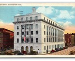 New Post Office Worcester Massachusetts MA WB Postcard F21 - £1.54 GBP