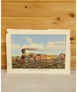 Vintage 1957 Currier &amp; Ives Lithograph American Express Train Calendar F... - $929.12 MXN