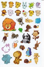 Lion Panda Hippo Animal Kindergarten Sticker Decal Size 27x18cm/10x7inch D248 - £2.80 GBP