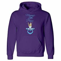 Kellyww Mommy&#39;s Little Prince Pacifier with Crown Design - Hoodie Purple - £52.95 GBP