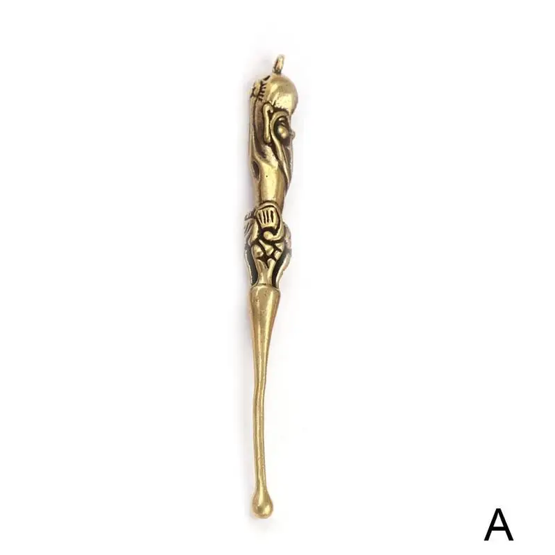 Creative ss Keychain Pendants Pure Copper Handmade Goddess Ear Pick Tool... - $39.27