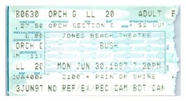 Bush Ticket Stub Giugno 30 1997 Jones Spiaggia di New York - £36.58 GBP