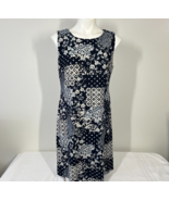 Tommy Hilfiger Dress Size 12 Blue &amp; White Sleeveless - $24.99