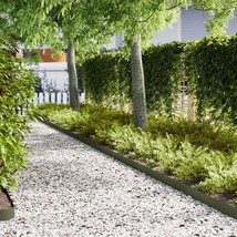 vidaXL Lawn Edgings 30 pcs Olive Green 39.4x0.2x5.9 in Plastic - $401.89 CAD