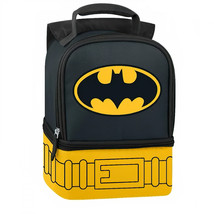 Batman&#39;s Suit Thermos Upright Lunch Bag with Cape Multi-Color - £19.56 GBP