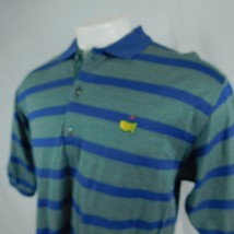 Bobby Jones Masters Men Green Striped Golf Polo Shirt Sz XL - $32.99