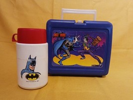 Batman Joker Thermos Lunchbox 1982 DC COMICS Vintage With Thermos - £15.91 GBP