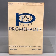 Vintage Pittsburgh Symphony Programma Peter Nero Programma 1968 jds2 - £37.45 GBP