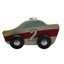 Melissa &amp; Doug Wooden Magnetic Car Loader Hauler REPLACEMENT race car #2 White - £6.22 GBP