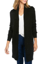 Nwt Michael Kors Black Open Front Long Cardigan Size Xs $125 - $68.17