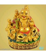 Showpiece Laughing Buddha Statue Hindu God Idol Ornament Pooja Home Offi... - £35.18 GBP