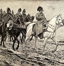 Napoleon Retreats From Russia 1888 Victorian Antique Military Print DWT4C - £27.72 GBP