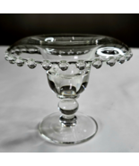 Imperial Glass Candlewick Urn Shaped Candlesticks Cornflower Cut c.1943 ... - $99.99